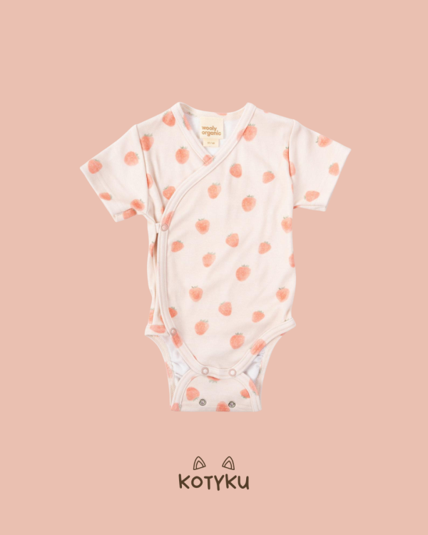 Body kopertowe z krótkim rękawem Truskawkowe Popołudnie