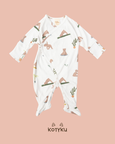 Pajacyk kopertowy z długim rękawem Wieczorna Joga