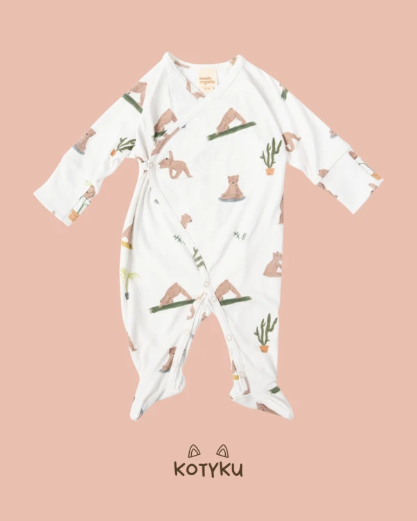 Pajacyk kopertowy z długim rękawem Wieczorna Joga