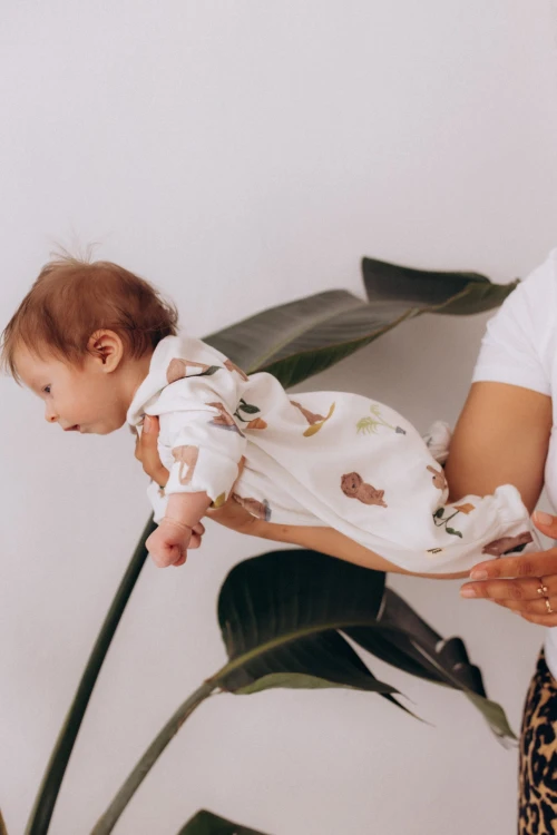 Pajacyk kopertowy z długim rękawem Wieczorna Joga